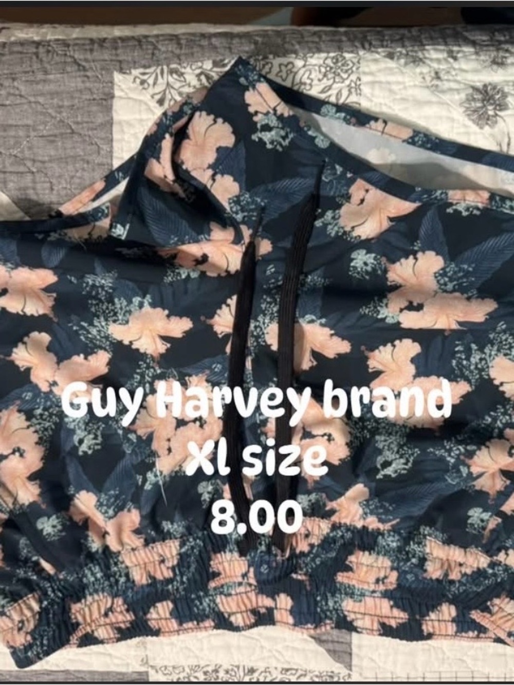Guy Harvey women navy Floral Drawstring Shorts - Pink Floral